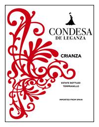 condesa de leganza crianza tempranillo 2004: great richness and concetration for <$20